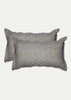 Presia Grey Blue Pillow Cover Set of 2 Pcs