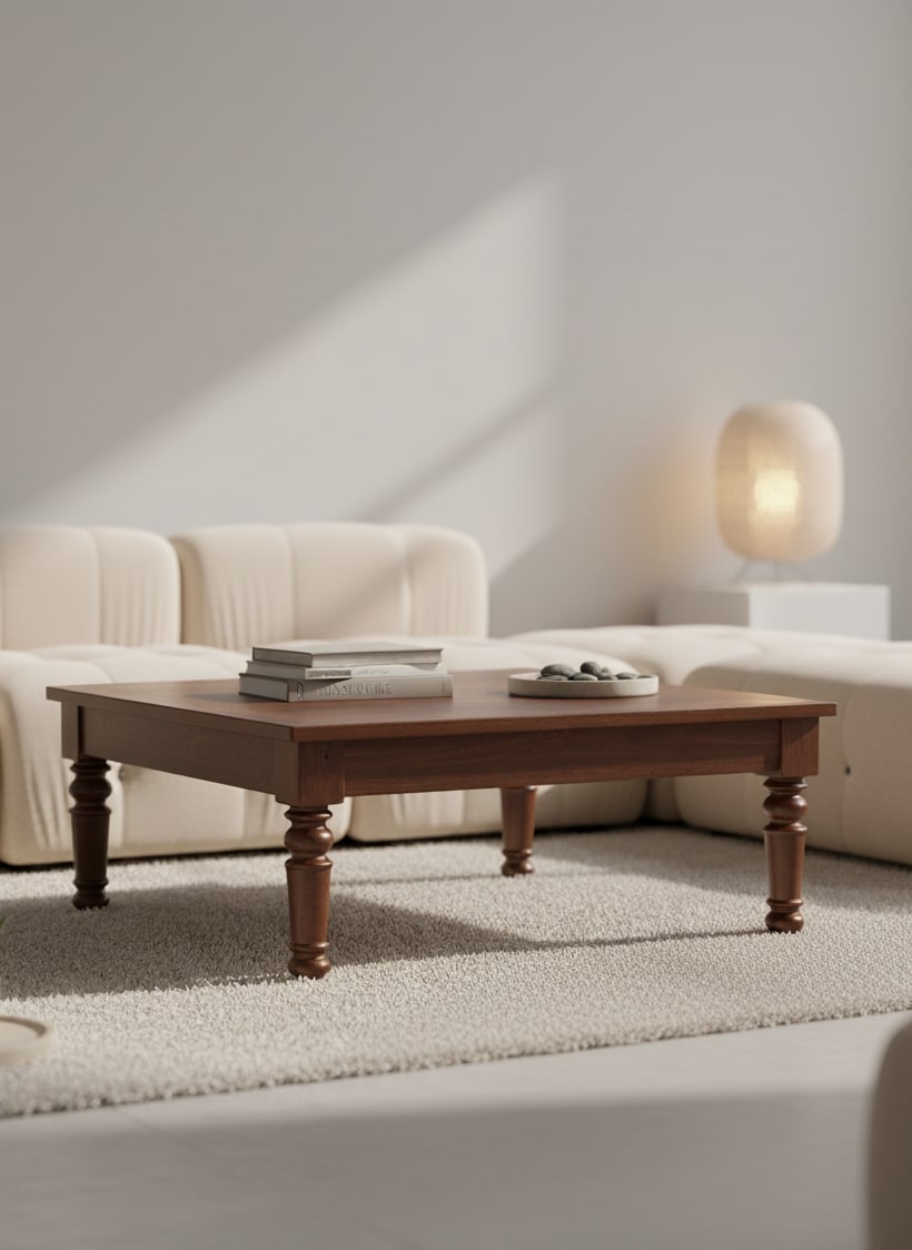 Nijima Wooden Coffee Table – Contrast Living