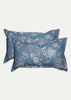 Satya Blue Beige Print Pillow Cover Set of 2 Pcs