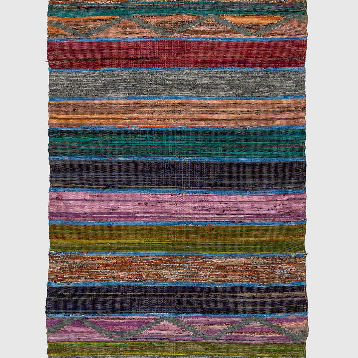 Mehanat Cotton Chindi Rug – Contrast Living