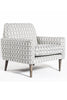 Nirve Wooden Upholstered Arm Chair