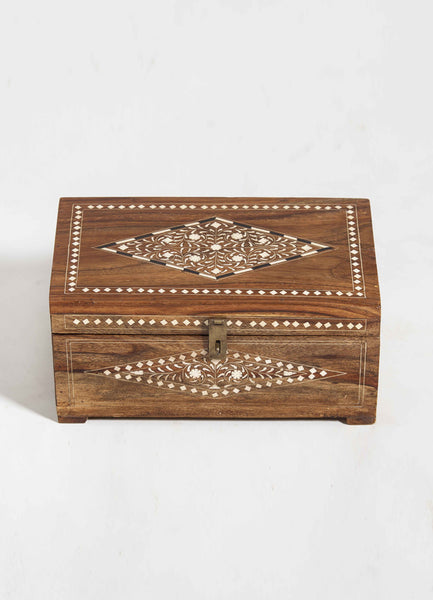 Wooden Bone Inlay Box