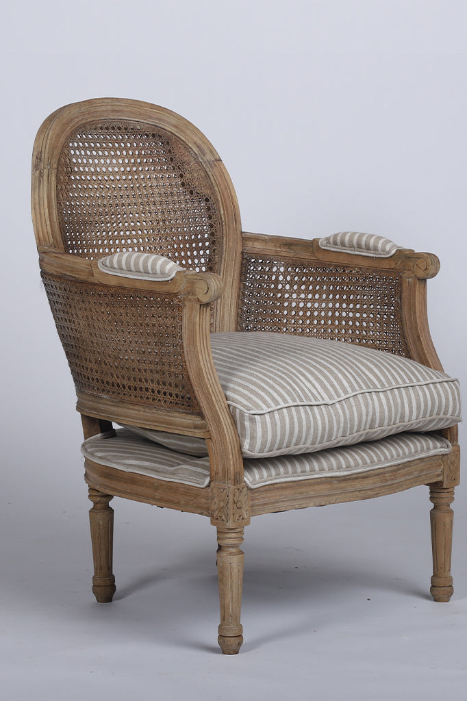 Orein Wooden Upholstered Arm Chair